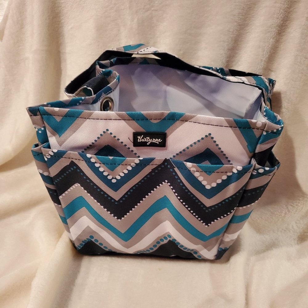 Thirty-One Creative Caddy - Dotty Chevron